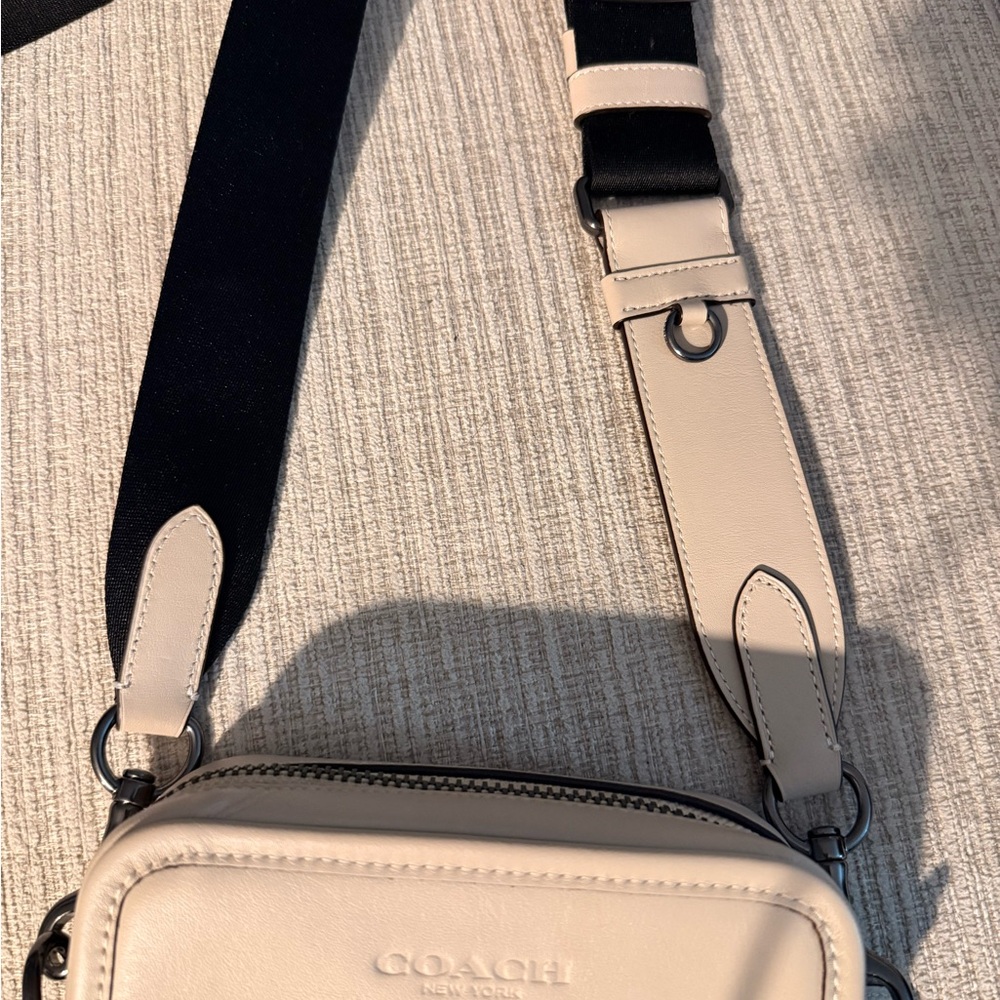 Coach Signature Debossed Leather Crossbody - Picture 4 of 7